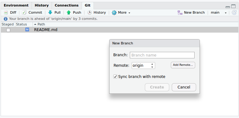 Create branch